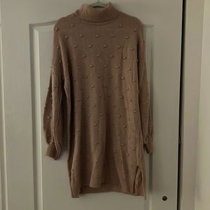 Light Pink Turtleneck Sweater